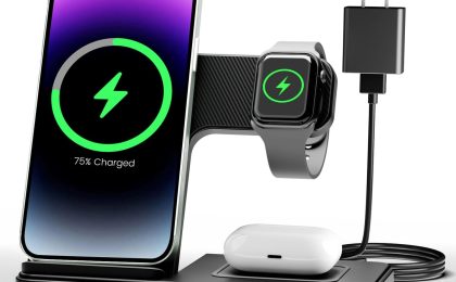 Power Up: The Ultimate 3-in-1 Wireless Charging Station for Your Apple Devices!