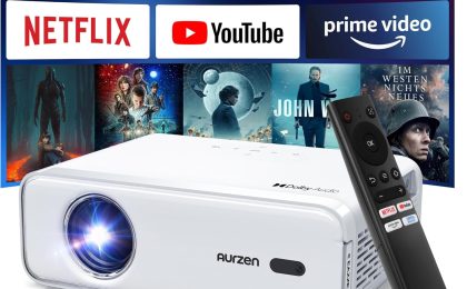Transform Your Outdoor Movie Nights with the EAZZE D1 Smart Projector!