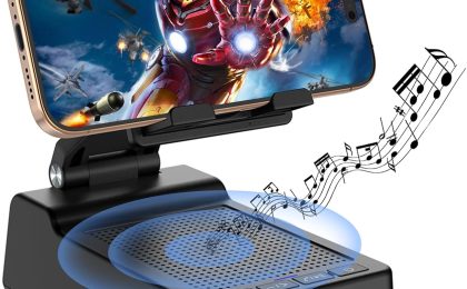 Elevate Your Relaxation: The Ultimate Birthday Gift with Bluetooth Speaker & Phone Stand!