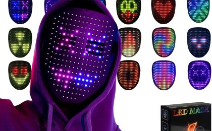 Light Up Your Halloween: The Ultimate Gesture Sensing LED Mask Review!