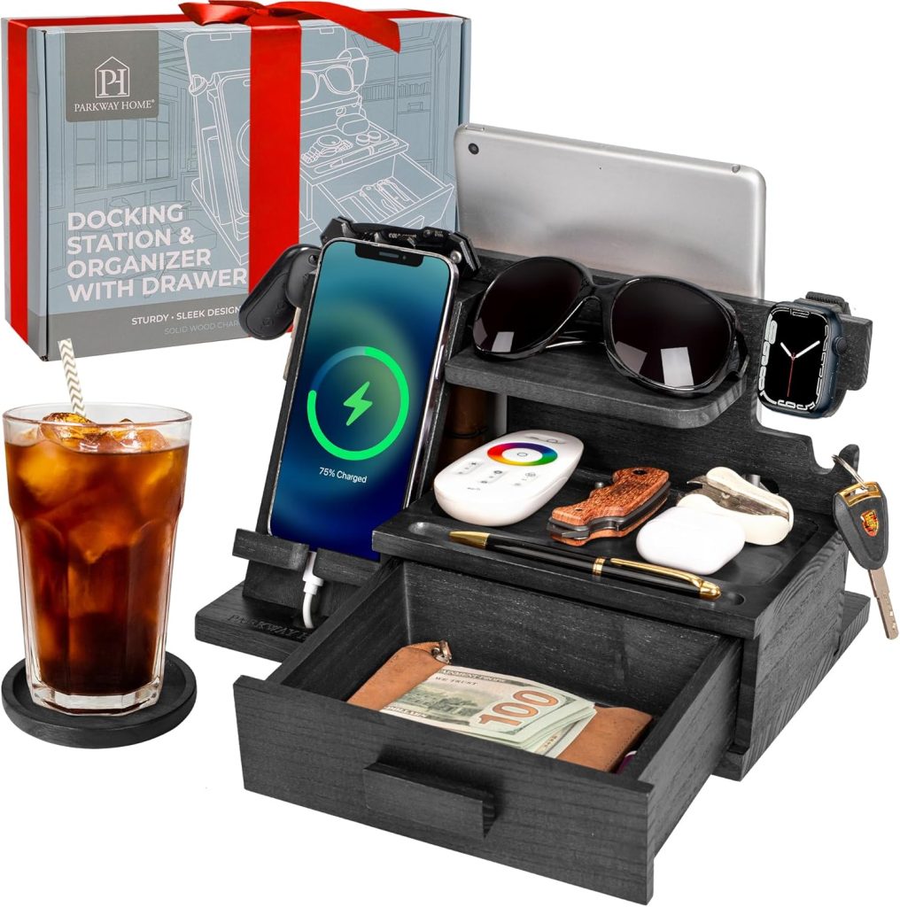Maximize Your Space: The Ultimate Black Wood Phone Docking Station Review