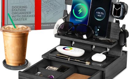 Transform Your Nightstand: The Ultimate Black Wood Phone Docking Station Review