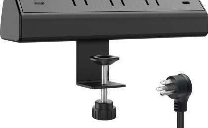 Transform Your Workspace: The Ultimate Desk Clamp Power Strip with Fast USB C Charging