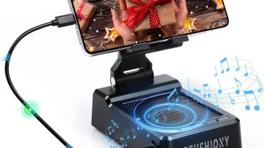 Ultimate Birthday Gift: All-in-One Phone Stand, Charger, and Speaker for Tech Lovers!