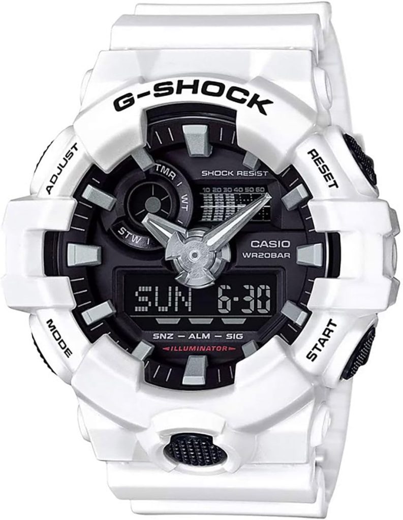 Unbreakable Style: A Review of the Casio Men's G Shock White Watch GA-700-7ACR
