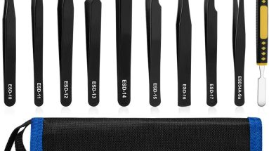 Precision at Your Fingertips: Review of the 10 PCS Anti-Static Tweezers Set