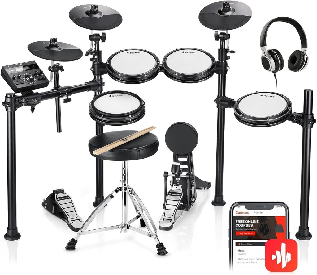 Unleash Your Rhythm: Discover the Donner DED-200 Electric Drum Set Review!